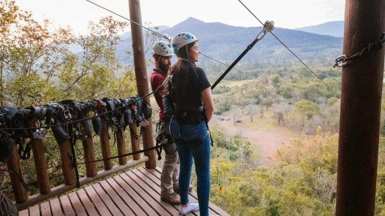 Tirolesa nos Canyons: 60m de Pura Adrenalina!