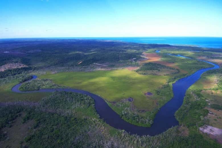 Passeio de Lancha pelo Rio João de Tiba: Uma Aventura Natural na Bahia!
