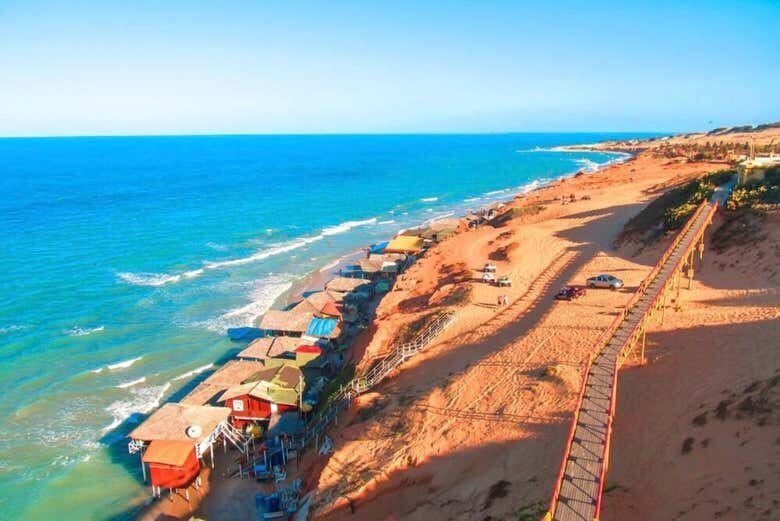 Três Paraísos do Ceará em Um Só Dia: Morro Branco, Fontes e Canoa Quebrada!