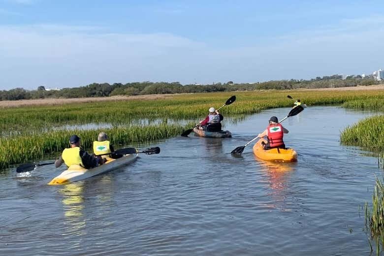 Aventuras de Caiaque pelas Ilhas de Imbé!